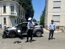 LA FOTO. Incidente tra auto e moto in viale Alfieri a Busto LA FOTO. Incidente tra auto e moto in viale Alfieri a Busto