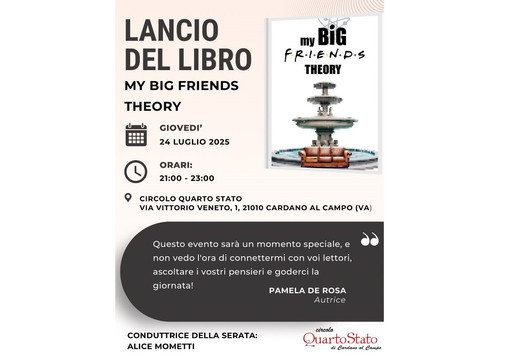 Da Friends a Big Bang Theory: l’amicizia in Tv diventa un libro. A Cardano arriva Pamela De Rosa