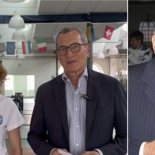 Marta Cammilletti e Marino Vago. A lato, Cesare Vago