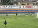 Il riscaldamento pregara - foto dalla pagina Facebook della Castellanzese