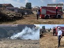 FOTO E VIDEO. Incendio vicino alla stazione Nord di Busto, vigili del fuoco in azione