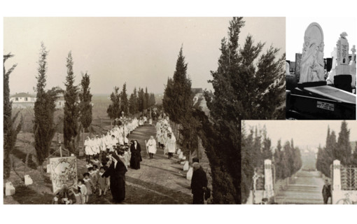Immagini del &quot;nuovo&quot; cimitero nato 100 anni fa a Solbiate -cortesia del Comune