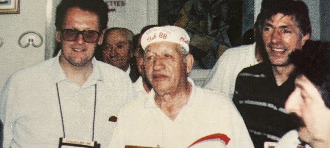 Una foto mitica: Castellano con Bartali e Moser, accanto a Pinuccio Asta nel 1991: tratta dal libro sul Giro d'Italia del Comune di Busto