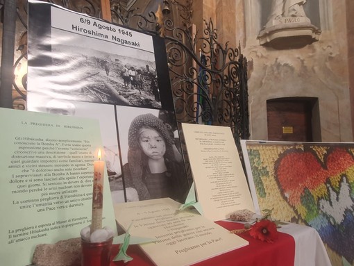 Busto ha ricordato la tragedia di Hiroshima. Con una luce di pace