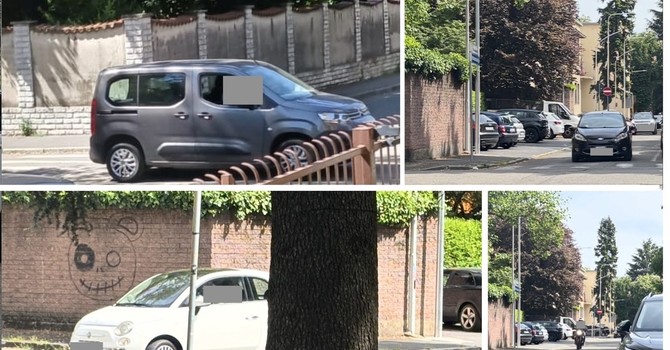 L'incrocio tra via Pindemonte e via Orazio: con la chiusura di un tratto di viale Alfieri, il contromano oggi ha alzato il tiro