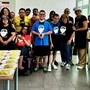 Nella foto gli chef soci Lions che hanno realizzato il menù del pranzo solidale insieme ai ragazzi e collaboratori di Progetto Promozione Lavoro di Olgiate Olona