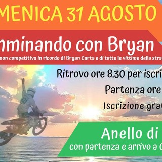 Una camminata nella Valle per ricordare Bryan e tutte le vittime della strada