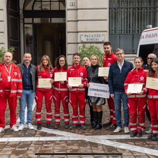 La Cri di Gallarate premiata dal Comune per la vittoria alle Gare Nazionali di Primo Soccorso