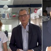 Marta Cammilletti e Marino Vago. A lato, Cesare Vago