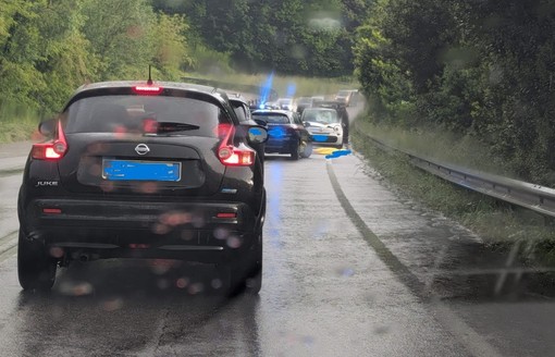 Il luogo dell'incidente sulla Sp1 dove il ciclista ha perso la vita