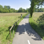 La ciclopedonale del lago a Galliate Lombardo (foto da Google Street View)