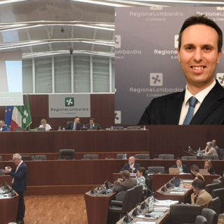 L'aula del Consiglio regionale e, nel riquadro, Giacomo Cosentino