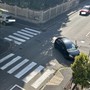 L'auto colpita da quella uscita contromano L'auto colpita da quella uscita contromano