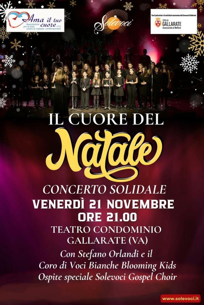 Gallarate accende la solidarietà: musica e prevenzione al centro del concerto con “Ama il tuo cuore”