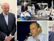 Angelo Carenzi in diversi momenti: a una inaugurazione al San Carlo, alla cerimonia per la Madonna in ospedale, al meeting di Rimini e festeggiando i 50 anni della cooperativa Rezzata
