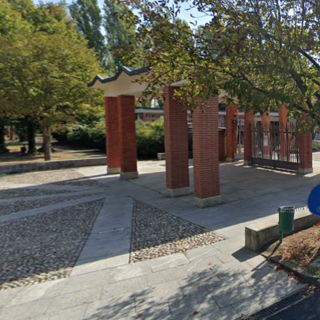 L'ingresso del cimitero di Gorla Maggiore dove si è consumato il furto
