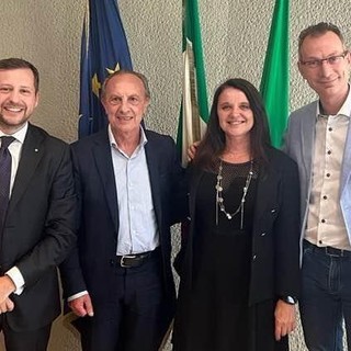 I consiglieri regionali della Lega: Monti, Anelli, Spelzini, Pase
