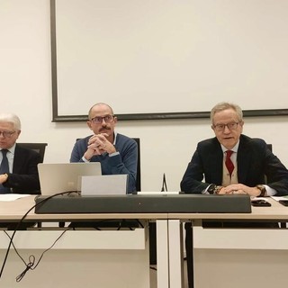 I vertici di Coinger alla conferenza stampa tenutasi stamattina