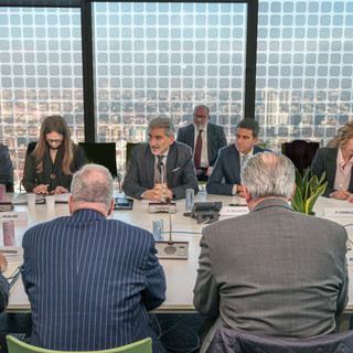 Relazioni internazionali, presidente Fontana e sottosegretario Cattaneo accolgono la delegazione Niaf