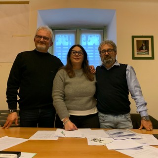 Nella foto da sinistra Albino Gentile, Michela Bortolotto e Christian Gambarelli