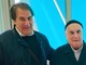 Don Germano Celora con il sindaco di Garbagnate, Daniele Davide Barletta Don Germano Celora con il sindaco di Garbagnate, Daniele Davide Barletta