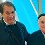 Don Germano Celora con il sindaco di Garbagnate, Daniele Davide Barletta