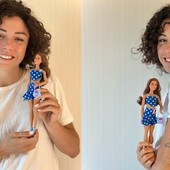 Alice Degradi con la Barbie dedicata ai bambini affetti da diabete di tipo 1