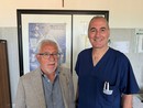 Il dottor Isidoro La Spina con Maurizio Colombo (a sinistra) Il dottor Isidoro La Spina con Maurizio Colombo (a sinistra)