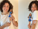 Alice Degradi con la Barbie dedicata ai bambini affetti da diabete di tipo 1 Alice Degradi con la Barbie dedicata ai bambini affetti da diabete di tipo 1