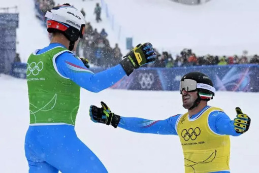 Simone Deromedis e Federico Tomasoni - Afp Simone Deromedis e Federico Tomasoni - Afp
