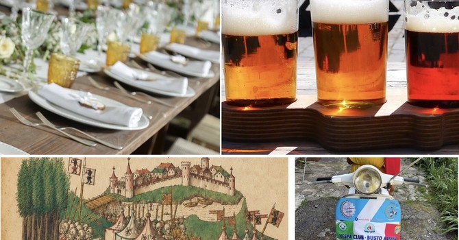 Cene in piazza, Vespa superstar, cavalieri medievali e sport a volontà: che weekend nel Bustese Cene in piazza, Vespa superstar, cavalieri medievali e sport a volontà: che weekend nel Bustese