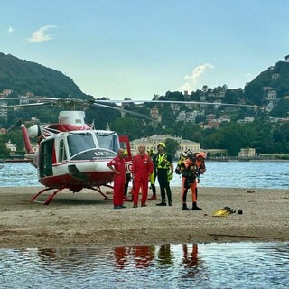 I mezzi in azione nel lago di Como non sono bastati a ritrovare in vita la piccola di 9 anni