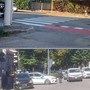 Sopra la bici in via Ferrini, sotto viale Duca d'Aosta