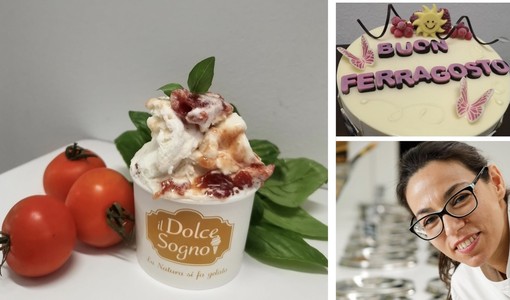 La Caprese, gelato che introduce anche al pasto di Ferragosto. Una delle ricette proposte da Lucia Sapia La Caprese, gelato che introduce anche al pasto di Ferragosto. Una delle ricette proposte da Lucia Sapia
