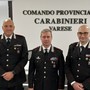 Da sinistra: il capitano Galesi, il colonnello Gagliardo e il maggiore Convertino