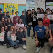 Le classi 3C e 3D del plesso di via Maino dell’Istituto Comprensivo Ezio Crespi di Busto