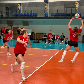 Una foto del test di allenamento tra Club Italia e Futura a Milano