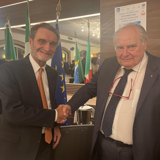 Attilio Fontana con Walter Picco Bellazzi