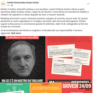 «Il sindaco non ascolta». Il Pd di Busto entra in assetto da campagna elettorale «Il sindaco non ascolta». Il Pd di Busto entra in assetto da campagna elettorale