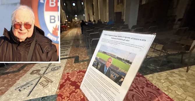 «Ciao Eugenio, grazie per la tua vita generosa. Ora tifa e gioca a carte lassù con gli amici»