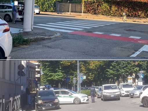 Sopra la bici in via Ferrini, sotto viale Duca d'Aosta