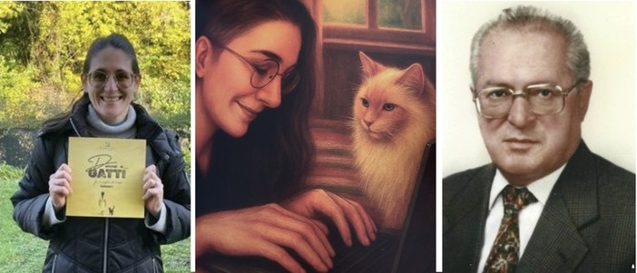 Maddalena Gentini con il libro, un'immagine tratta dallo stesso e nonno Gianni Fusetti Maddalena Gentini con il libro, un'immagine tratta dallo stesso e nonno Gianni Fusetti