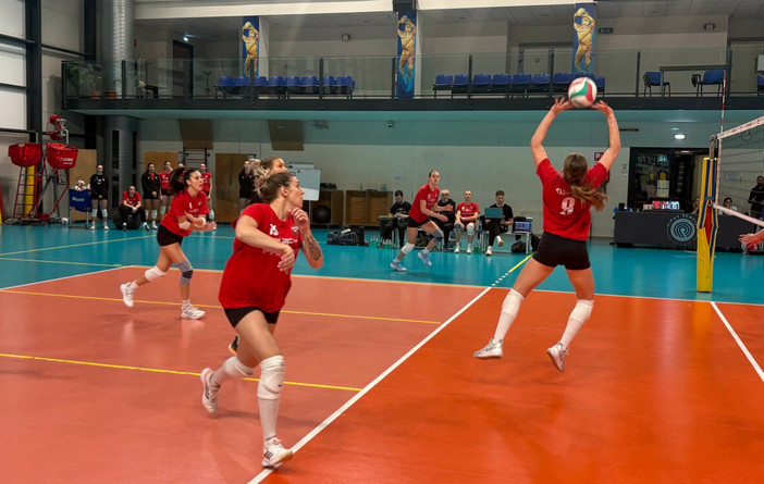 Una foto del test di allenamento tra Club Italia e Futura a Milano