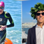 Stefano Ghisolfo durante una gara e il giorno della laurea Stefano Ghisolfo durante una gara e il giorno della laurea