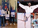 Nella foto a sinistra Enrico Anghilante, la vicesindaco Manuela Maffioli e l'assessore Maurizio Artusa. A lato in senso orario Busà, Malan e Centofanti