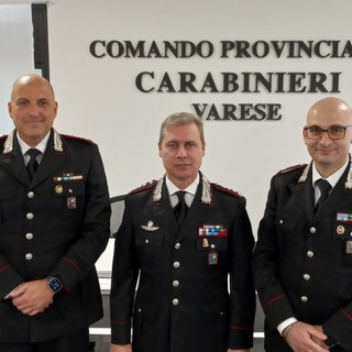 Da sinistra: il capitano Galesi, il colonnello Gagliardo e il maggiore Convertino
