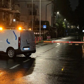 Piano anti-allagamento in funzione nella notte