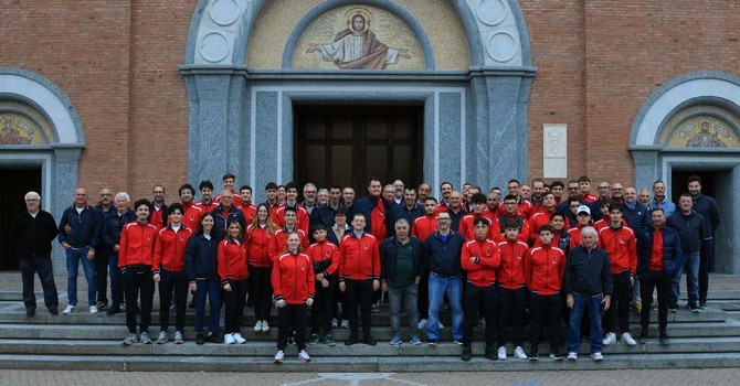 Il gruppo in partenza stamattina