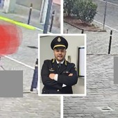 Due cittadini individuati dalle telecamere con gli incolpevoli cani e il comandante Paolo Finamore Due cittadini individuati dalle telecamere con gli incolpevoli cani e il comandante Paolo Finamore