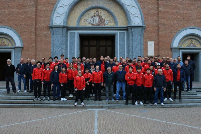 Il gruppo in partenza stamattina